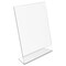 Deflecto Stand Up Sign Holder, Side Load, Portrait, 8-1/2"x11", Clear DEF69701 - alternate 5